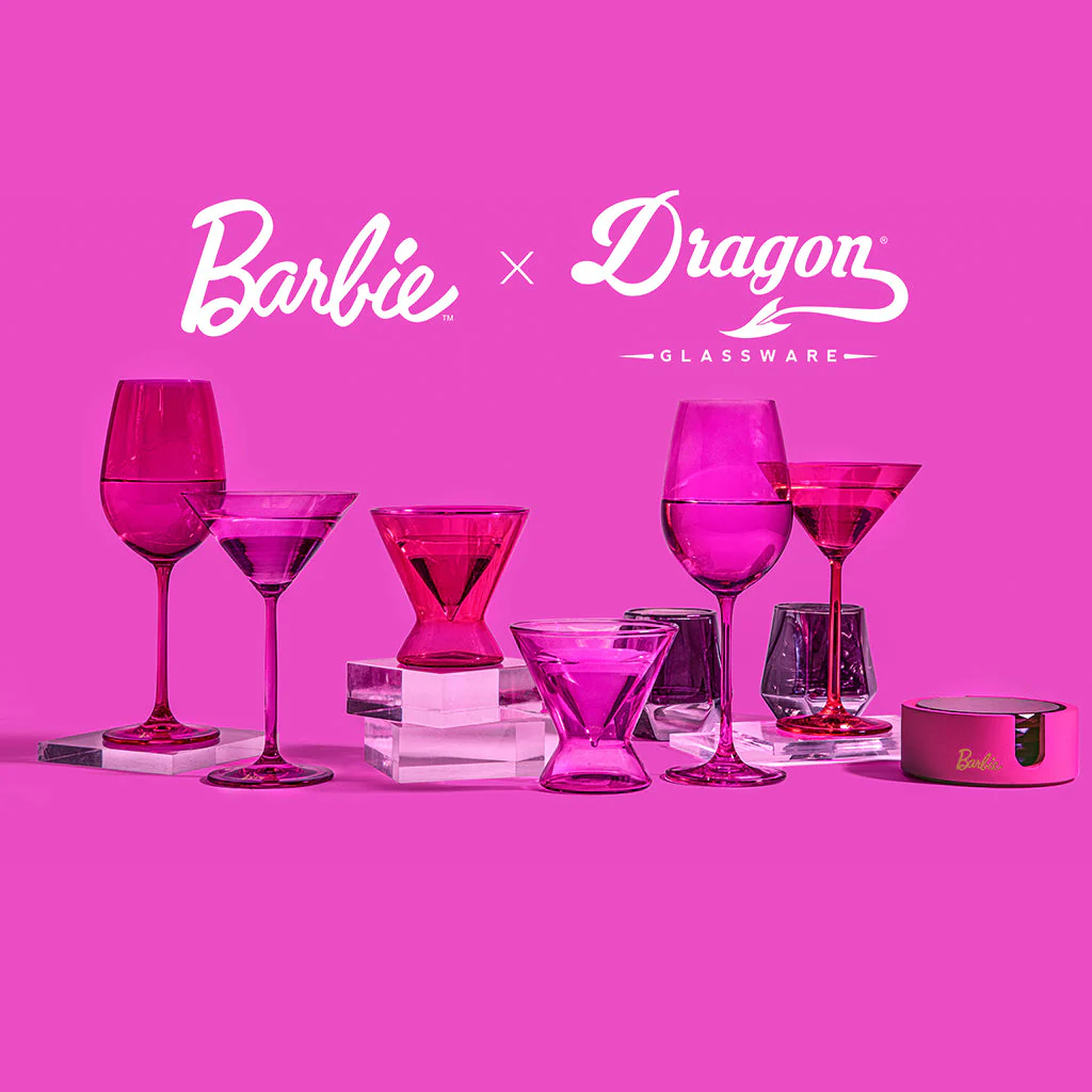Barbie™ X Dragon Glassware® Wine Glasses - Image 15